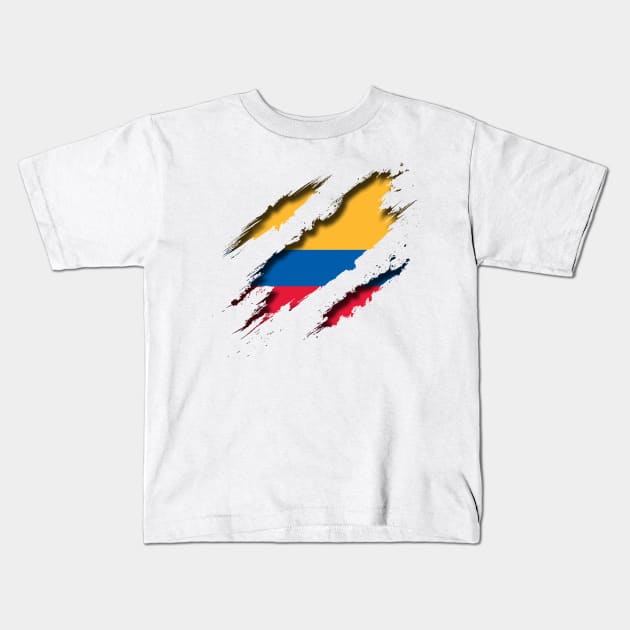 Colombia Shredding Kids T-Shirt by blackcheetah